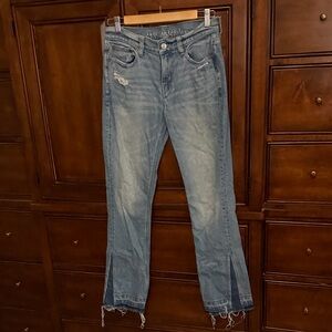 American Eagle 90s Low Rise Skinny Kick Stretch Jeans